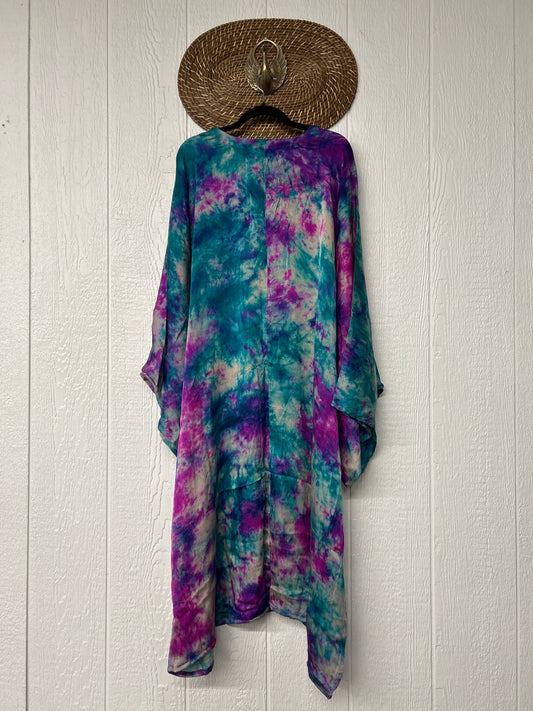 RETAIL Crepe Sari Gaia Duster Dress 0426 169