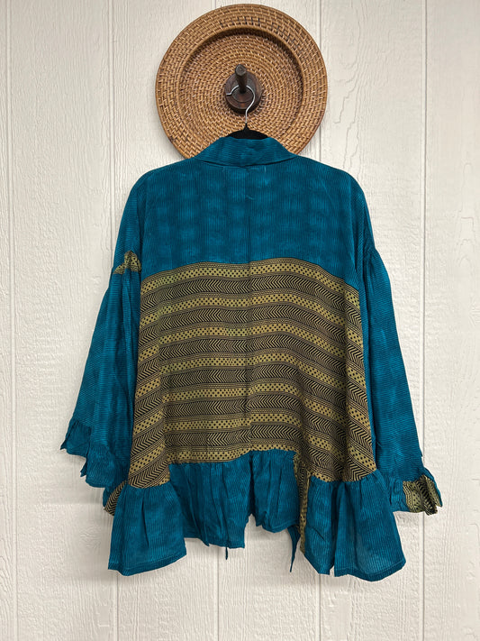 Crepe Sari Wild Rose Top 1225 072