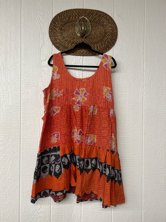 Kantha Meadow Mini Dress 0625 069