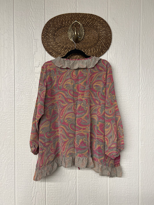 Crepe Sari Ruffle Daisy Blouse 0226 195