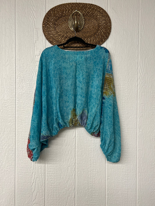 Crepe Sari Luna Crop Top 0126 258