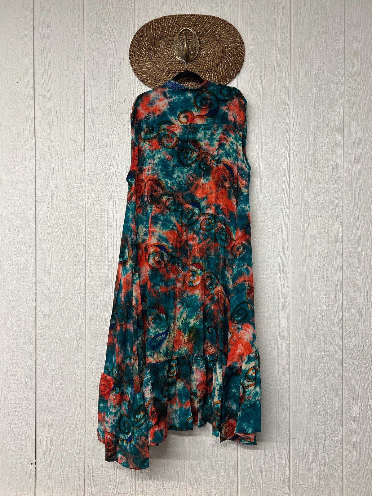 Crepe Sari Summer Dahlia Duster 0726 032