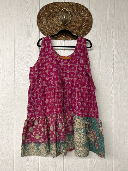 Kantha Meadow Mini Dress 0625 025