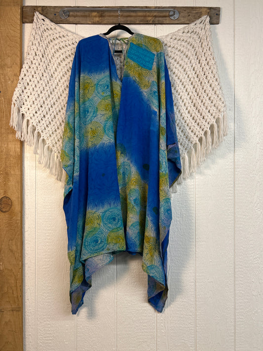 Crepe Sari Orchid Kimono 0626 211