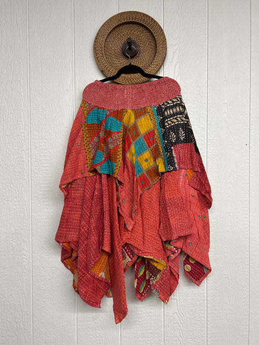 Pareo Kantha Pixie Skirt 0426 022