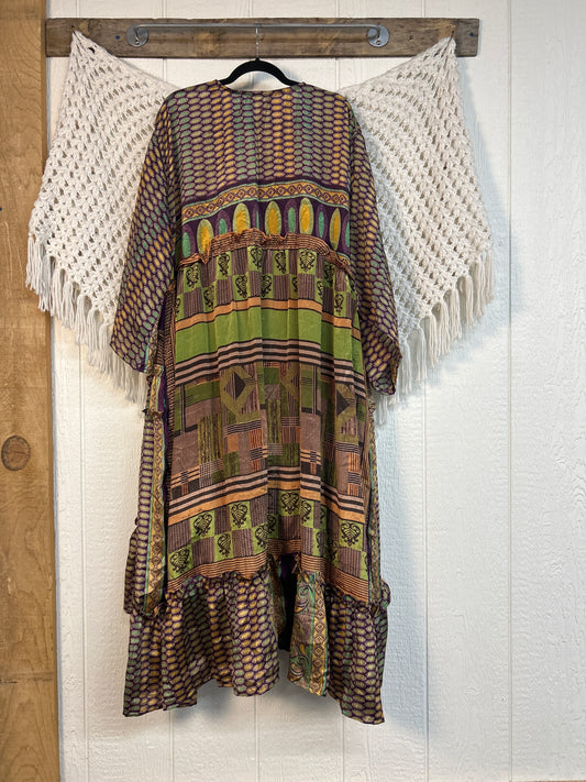 Rasgulla Sari Rhiannon Kimono 0826 009