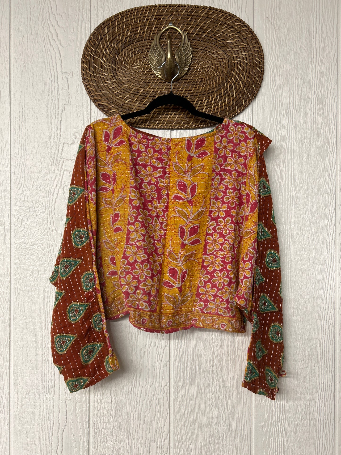 Pareo Kantha In Bloom Cropped Pullover 0326 185