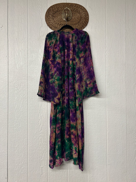 Crepe Sari Woodstock Duster Dress 0226 111