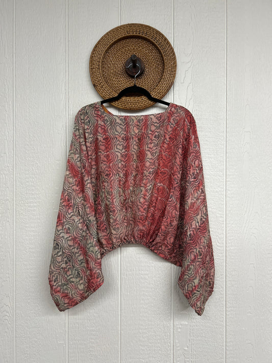 Crepe Sari Luna Crop Top 0126 099