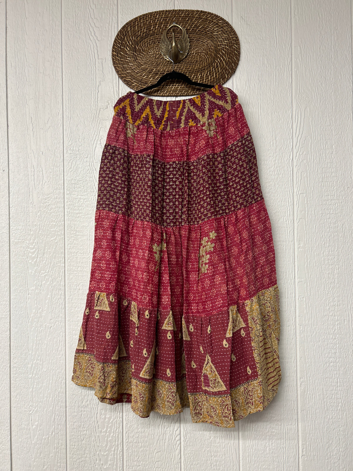 Pareo Kantha Lotus Maxi Skirt 0826 224