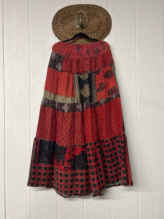 Pareo Kantha Lotus Maxi Skirt 0826 114
