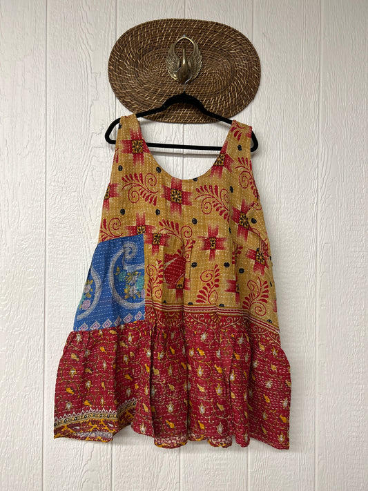 Kantha Meadow Mini Dress 0625 073