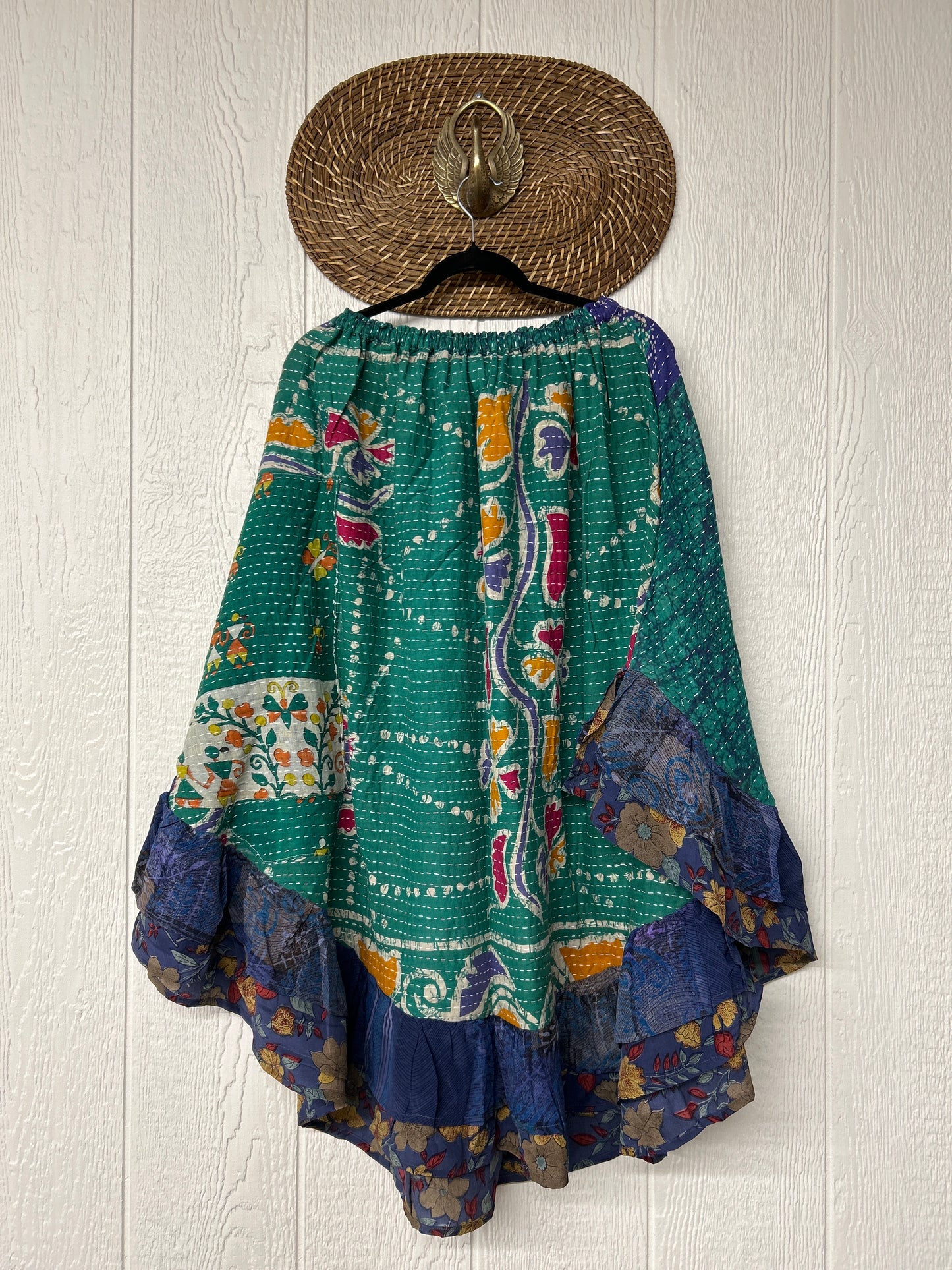 Pareo Kantha Wild Rose Skirt 0426 170