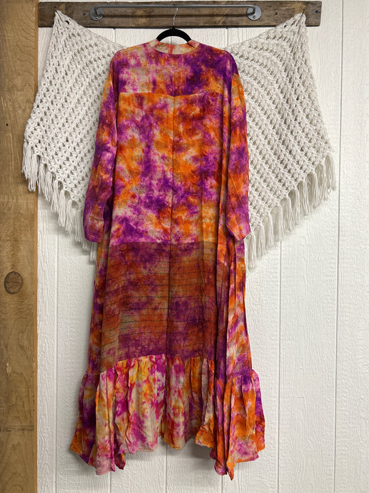 Crepe Sari Dahlia Duster Dress 0326 034