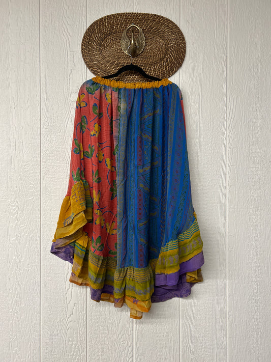 Crepe Wild Rose Skirt 1025 160