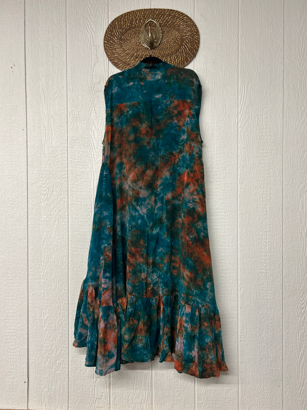 Crepe Sari Summer Dahlia Duster 0726 116