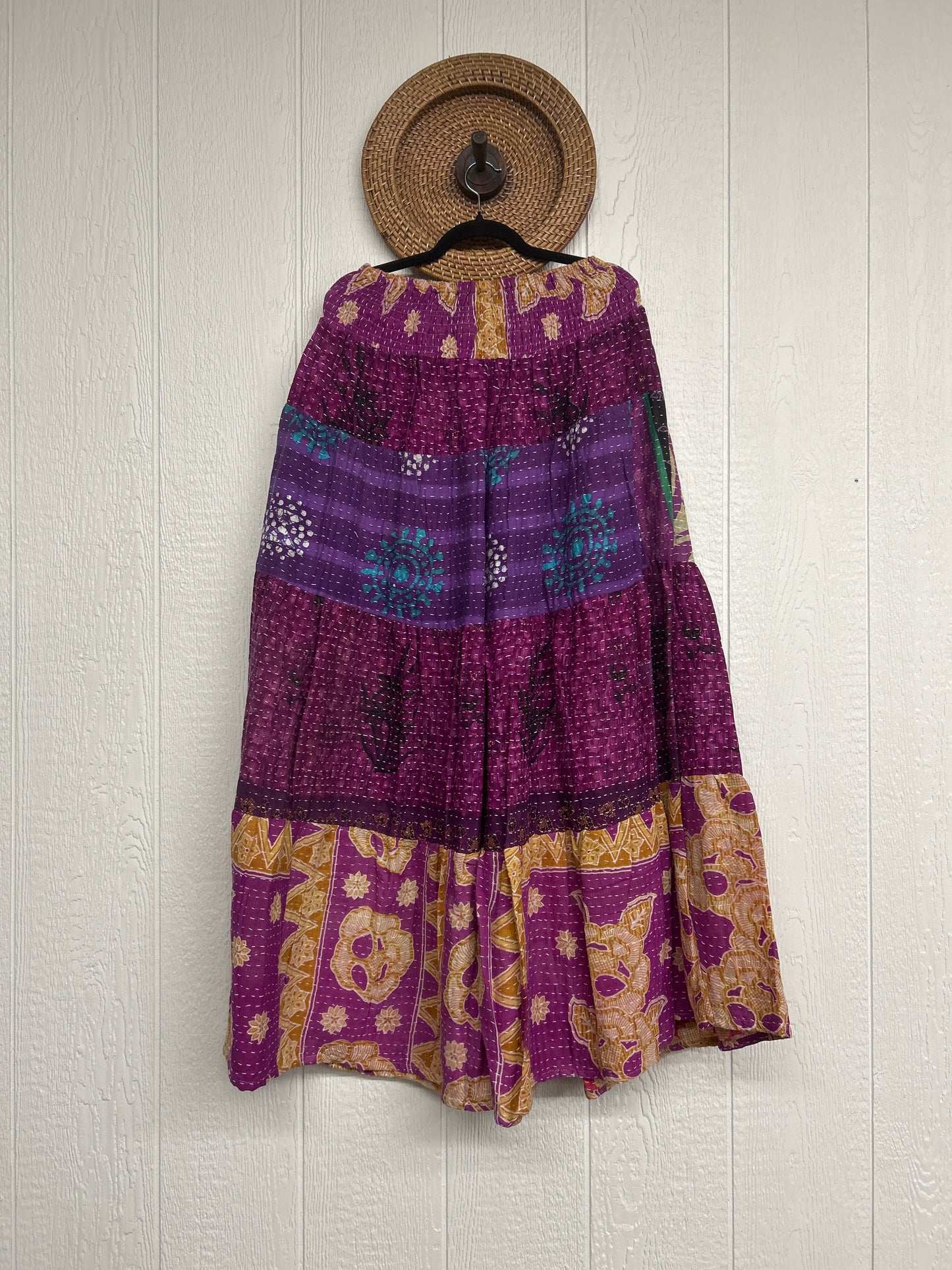Pareo Kantha Lotus Maxi Skirt 0826 249