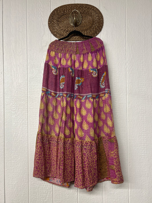 Pareo Kantha Lotus Maxi Skirt 0826 135