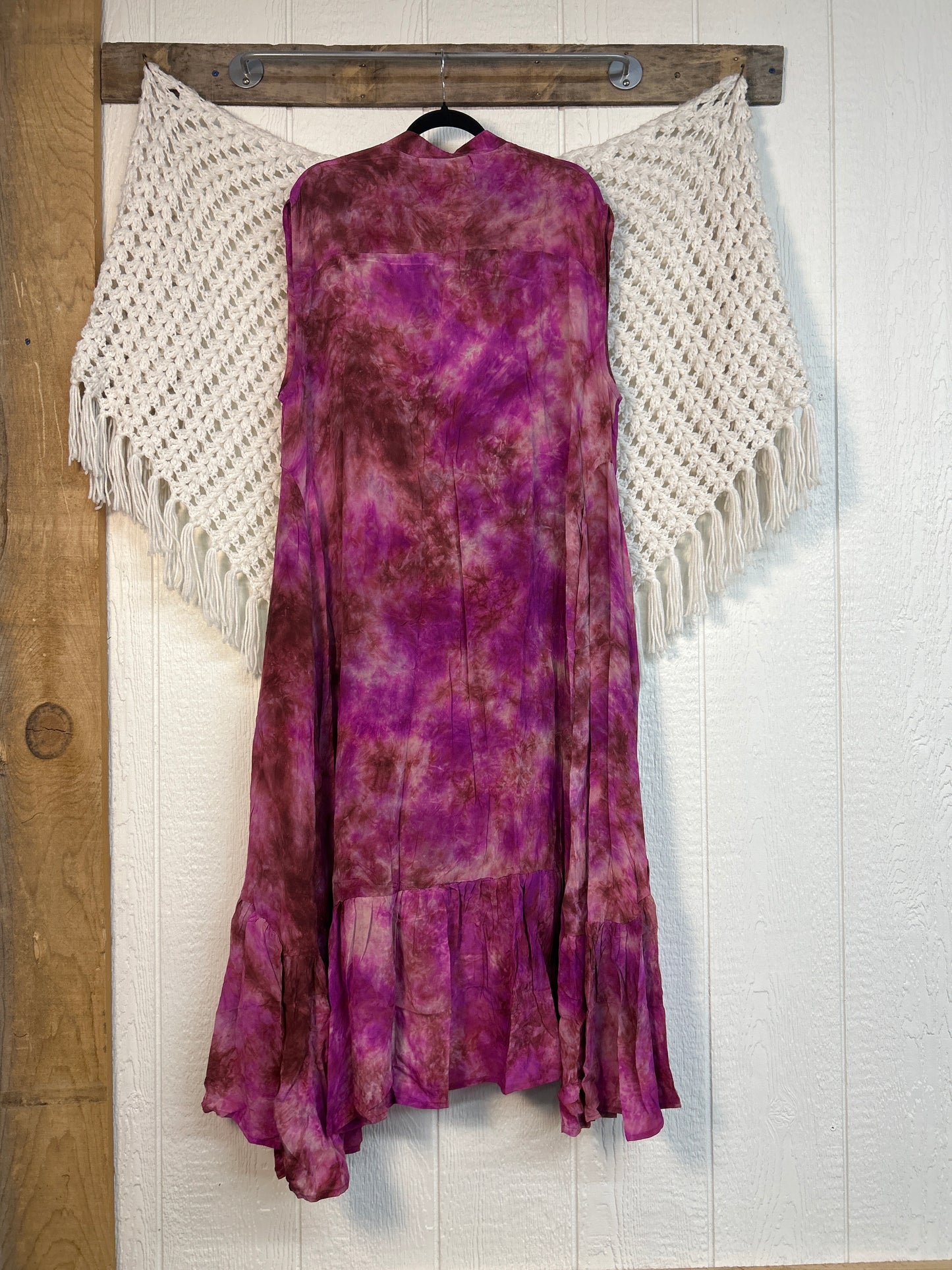 Crepe Sari Summer Dahlia Duster 0726 188