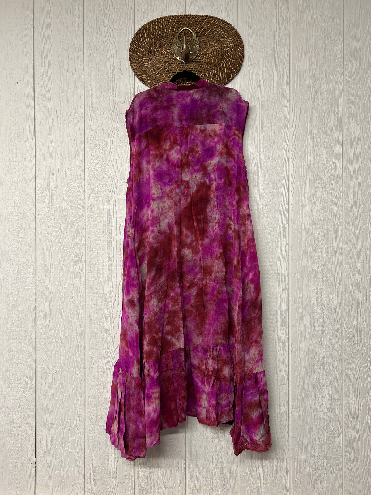 Crepe Sari Summer Dahlia Duster 0726 099