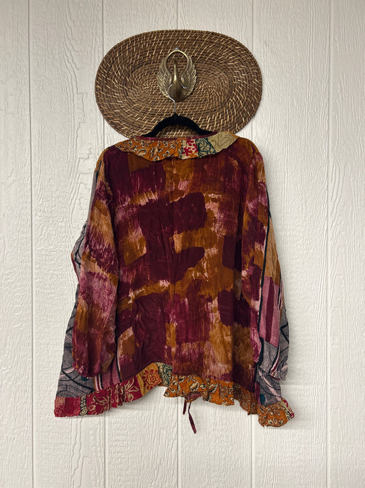 Crepe Sari Ruffle Daisy Blouse 0226 214