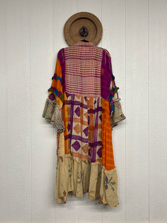 Crepe Sari Rhiannon Duster Dress 0226 266