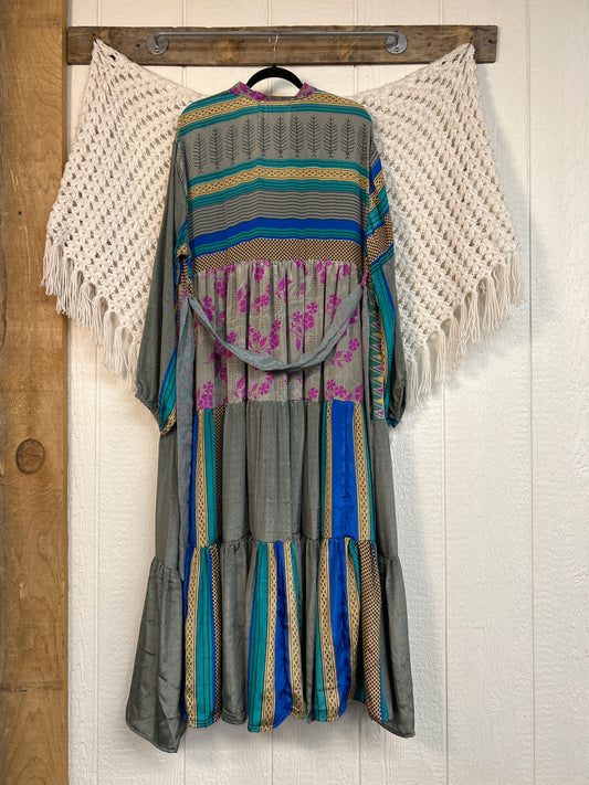 Rasgulla Sari Luminous Maxi Dress 0226 242