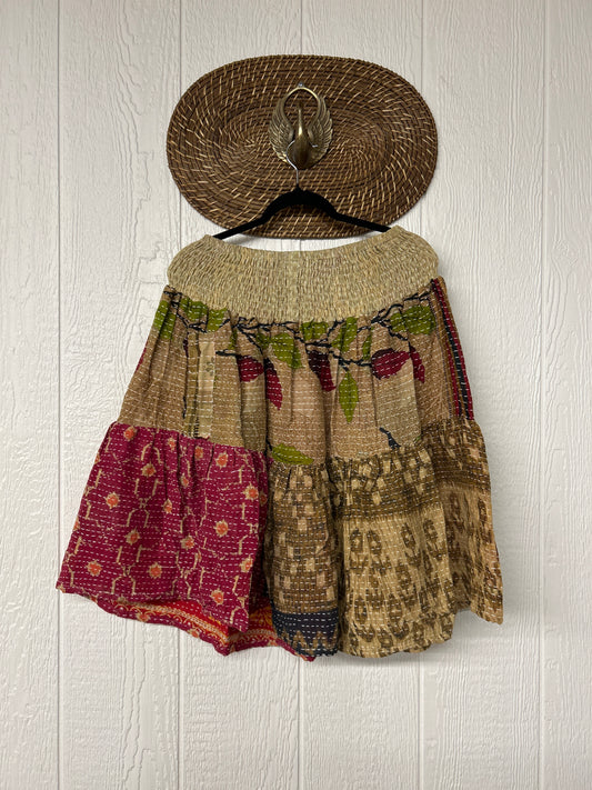 Pareo Kantha Meadow Skirt 0826 050