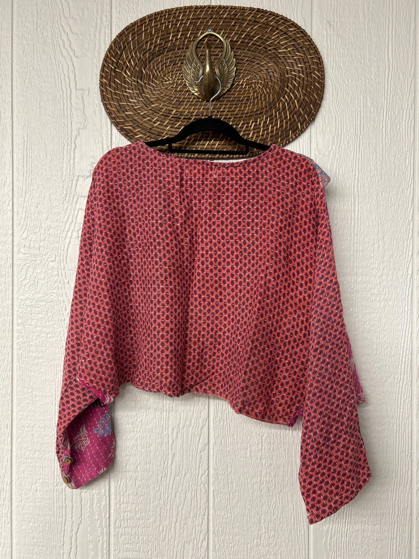 Pareo Kantha In Bloom Cropped Pullover 0326 173