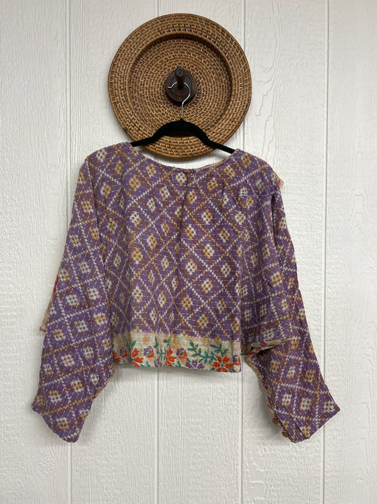 Pareo Kantha In Bloom Cropped Pullover 0326 021