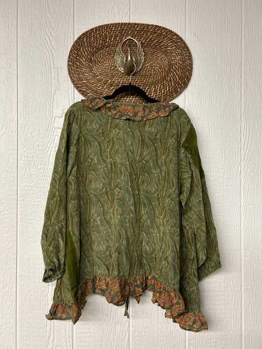 Crepe Sari Ruffle Daisy Blouse 0226 066