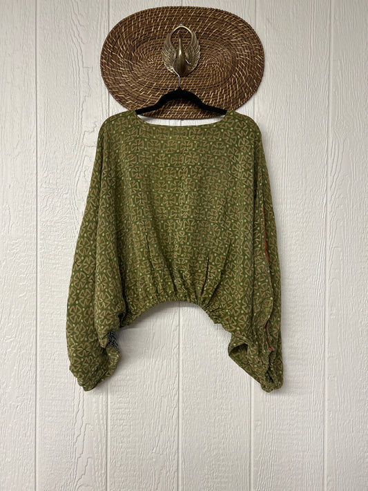 Crepe Sari Luna Crop Top 0126 231