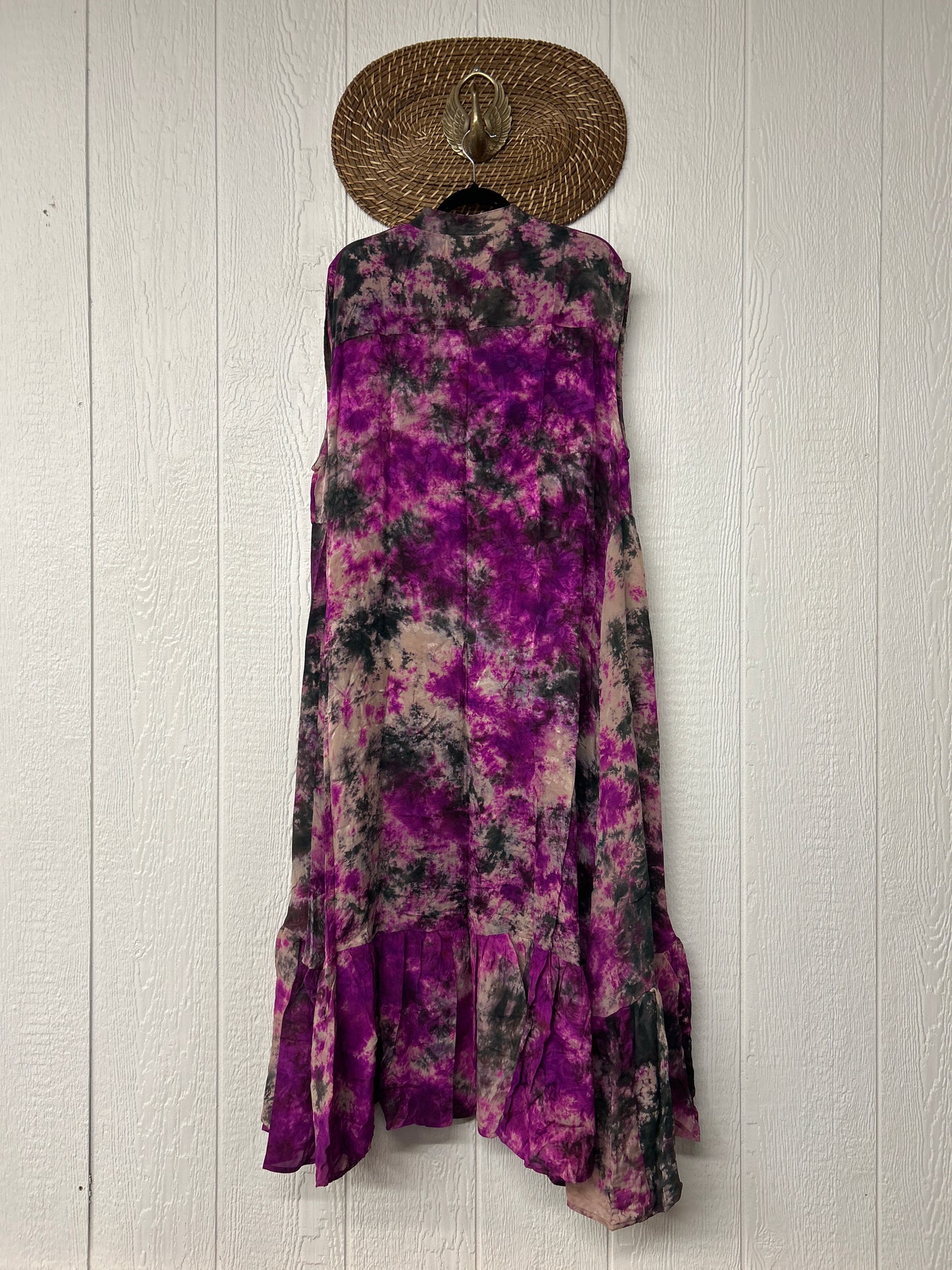 Crepe Sari Summer Dahlia Duster 0726 090