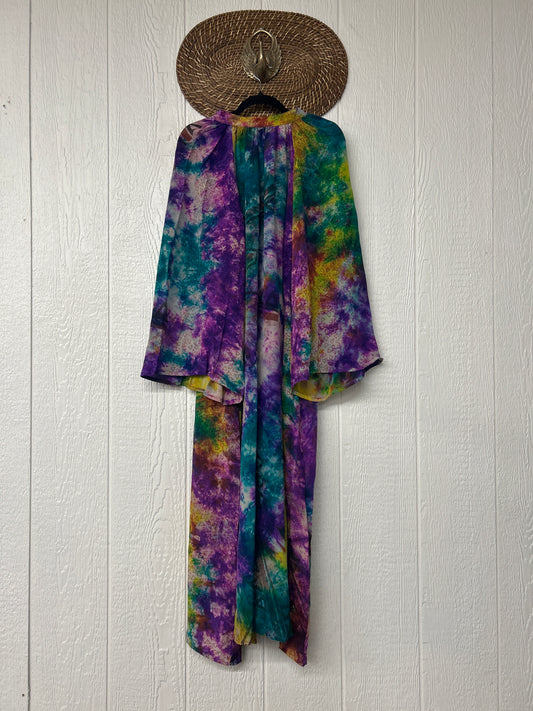 Crepe Sari Woodstock Duster Dress 0226 047