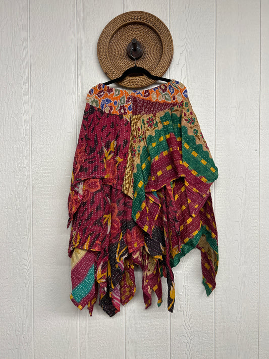 Pareo Kantha Pixie Skirt 0426 017