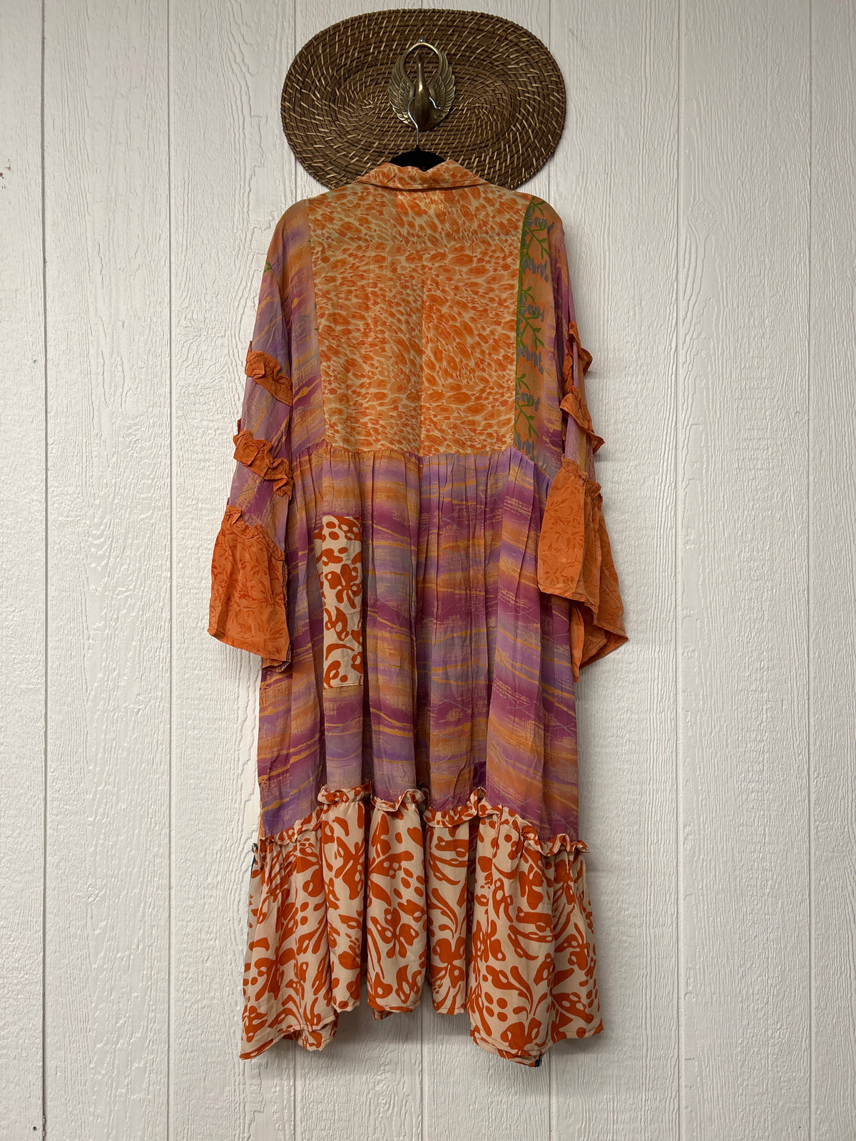 RETAIL Crepe Sari Rhiannon Duster Dress 0226 078