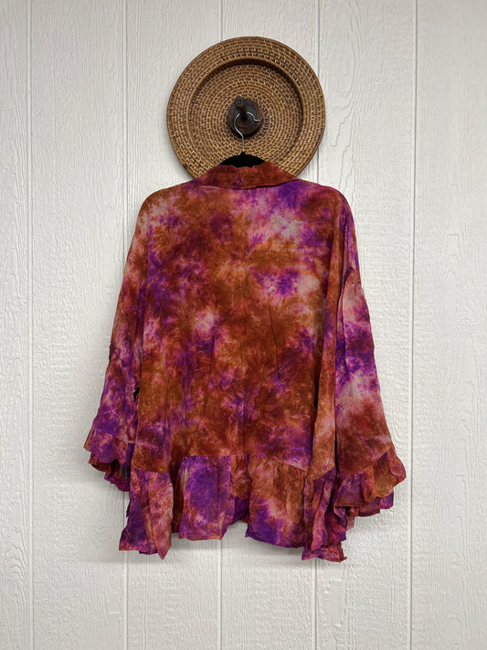 Crepe Sari Wild Rose Top 0426 006