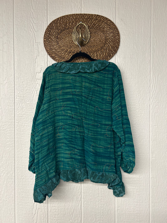 Crepe Sari Ruffle Daisy Blouse 0226 226