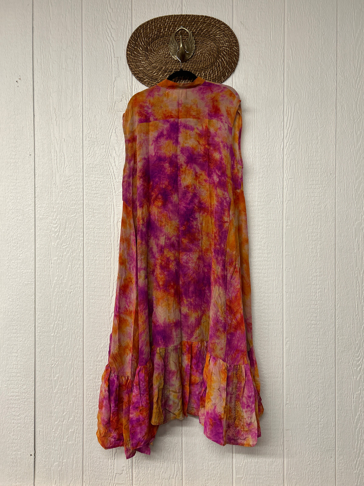 Crepe Sari Summer Dahlia Duster 0726 058