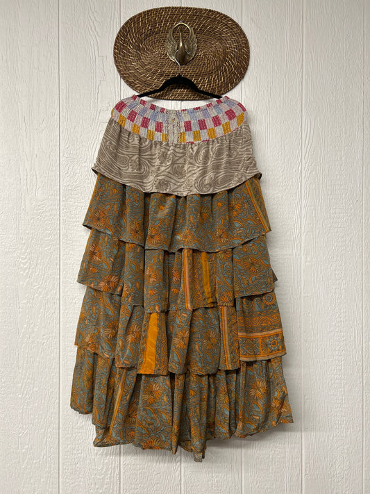 Rasgulla Sari Venus Ruffle Maxi 1125 039