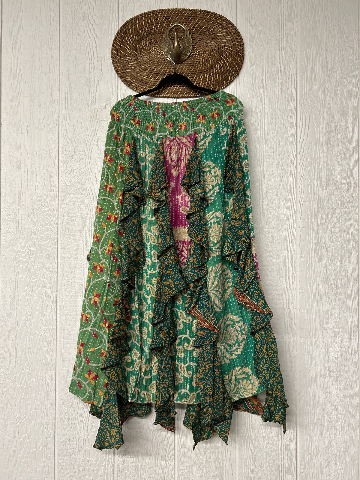 Pareo Kantha Willow Maxi Skirt 0826 257