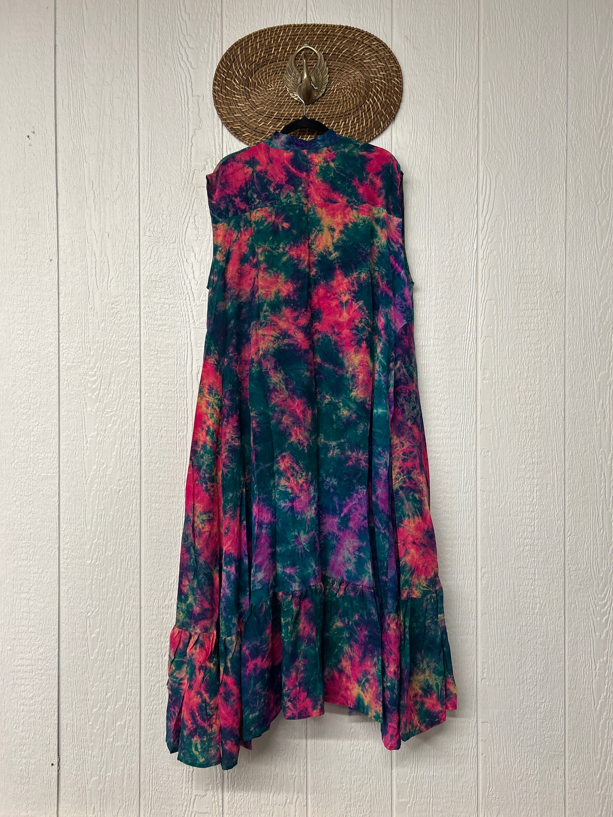 Crepe Sari Summer Dahlia Duster 0726 030