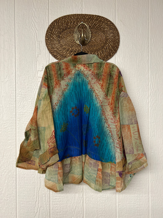 Crepe Sari Wild Rose Top 1225 189