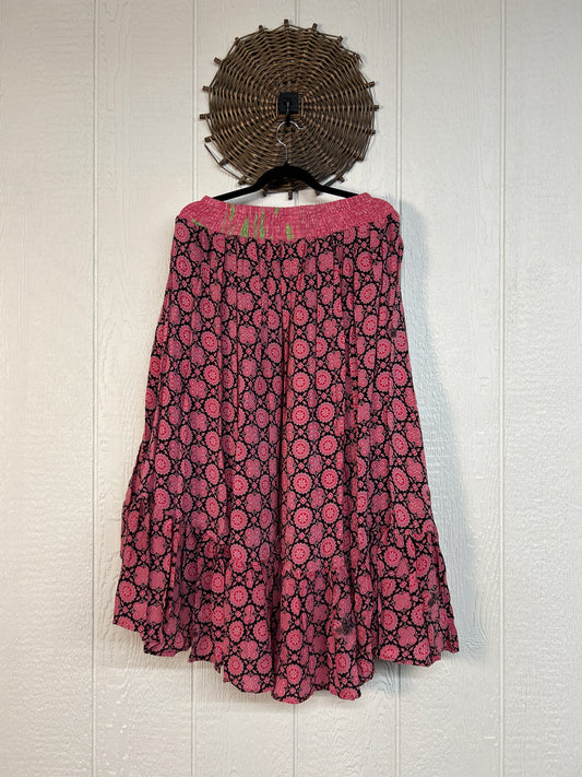 Crepe Sari Dahlia Skirt 1026 179