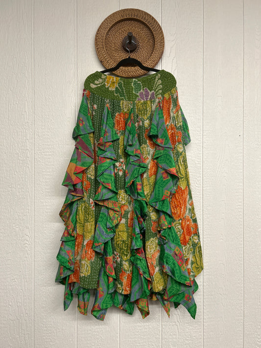 Pareo Kantha Willow Maxi Skirt 0826 245