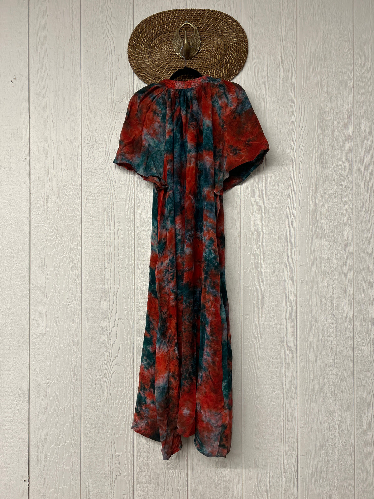 Crepe Sari Summer Woodstock Duster 0626 174