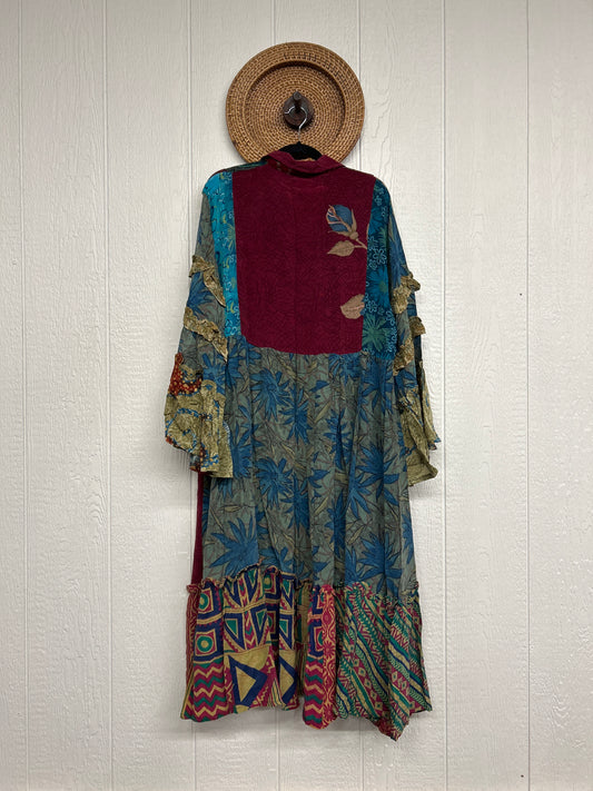 Crepe Sari Rhiannon Duster Dress 0226 264