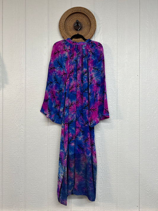 Crepe Sari Woodstock Duster Dress 0226 207