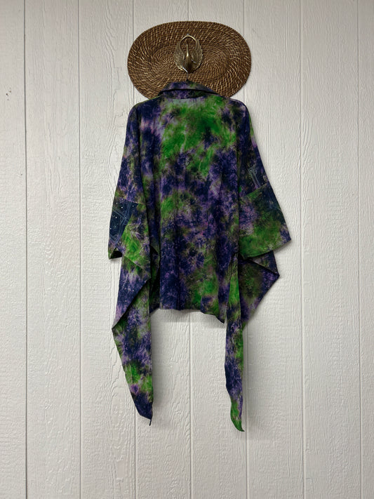 Crepe Sari Summer Nirvana Button Down 0626 066