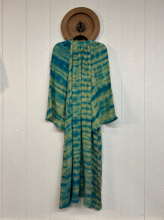 Crepe Sari Woodstock Duster Dress 0226 195